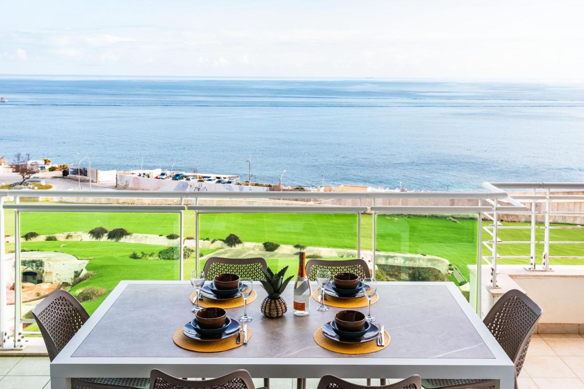 Luxury Seafront 3Br With Pool By Arcobnb Sliema Exteriér fotografie